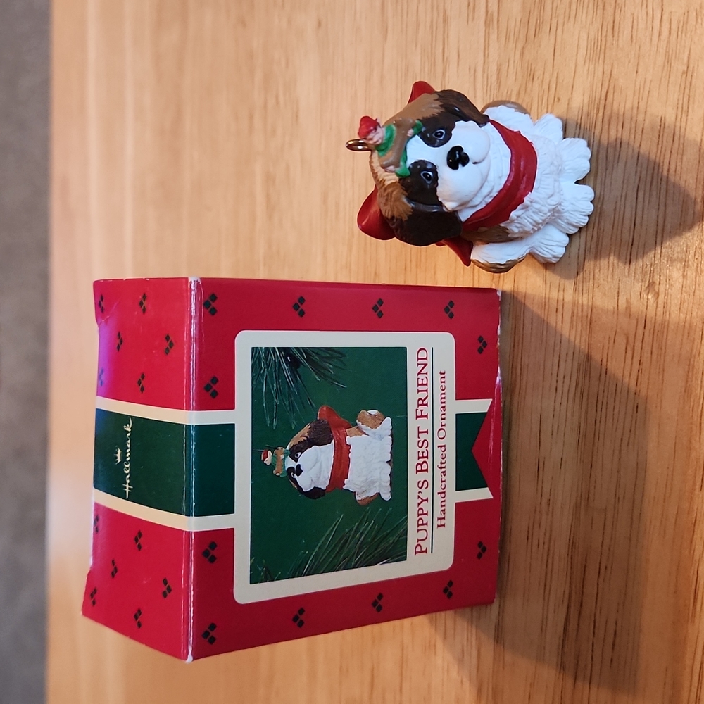 Vintage Hallmark Puppy's Best Friend Ornament